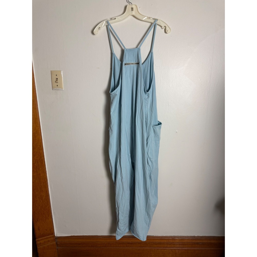 Free People FP Movement Hot Shot Onesie Light Blue Slouchy Jumpsuit Small - Picture 5 of 8